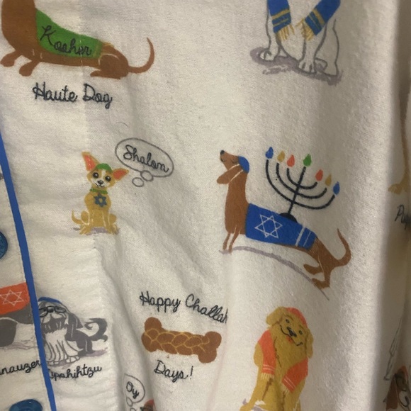 NWT PJ Salvage Flannel PJs in Hanukkah Print *Price Firm* - Picture 5 of 5